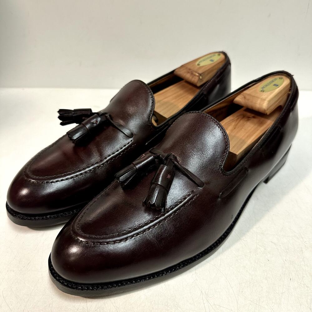 FULLY RESOLED Alden 663 Tassel Moccasin Loafer Burgundy Calf Made in USA 12 A/C
